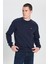 Regular Fit Normal Kesim Bisiklet Yaka Lacivert Sweatshirt 5