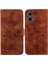 Motorola Moto G24 Kickstand Cüzdan Kabartmalı Zambak Manyetik Için Flip Case (Yurt Dışından) 5