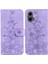 Motorola Moto G24 Kickstand Cüzdan Kabartmalı Zambak Manyetik Için Flip Case (Yurt Dışından) 5