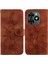 Infinix Akıllı 8 Kabartmalı Zambak Manyetik Kart Tutucu Kickstand Için Flip Case (Yurt Dışından) 1