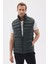 Dik Yaka Slim Fit Erkek Yeşil Casual Yelek 1