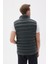 Dik Yaka Slim Fit Erkek Yeşil Casual Yelek 4