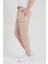 Kargo Cepli Jogger Fit Erkek Pudra Eşofman Altı 2