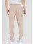 Kargo Cepli Jogger Fit Erkek Pudra Eşofman Altı 4