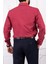 Erkek Slim Fit Dar Yaka Uzun Kol 6 Drop Açık Bordo Gömlek 4