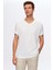 Ds Damat Regular Fit Beyaz %100 Pamuk T-Shirt 1