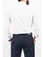 Erkek Slim Fit Dar Yaka Uzun Kol 6 Drop Krem Gömlek 5