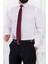 Erkek Slim Fit Dar Yaka Uzun Kol 6 Drop Beyaz Gömlek 2