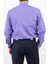 Erkek Slim Fit Dar Yaka Uzun Kol 6 Drop Lila Gömlek 5