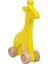 Hareketli Ahşap Mini Zürafa (Sarı) 2