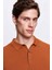 Slim Fit Camel Rayon Triko T-Shirt 2