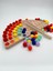 Montessori Eğitici Ahşap Oyuncak – Ahşap Gökkuşağı ve Renkli Keçe Topları 1