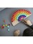 Montessori Eğitici Ahşap Oyuncak – Ahşap Gökkuşağı ve Renkli Keçe Topları 4