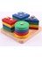 Ahşap Geometrik Şekilli Ahşap Vidalama Yerleştirme Oyunu Puzzle 1