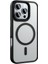 Apple iPhone 16 Pro Max Kılıf Flet Wireless Şarj Özellikli Mat Arka Füme Yüzey Siyah 2