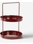 Luna 2 Katlı Bordo Metal Organizer - Çok Amaçlı Düzenleyici - Luna 2