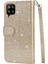 Samsung Galaxy A12 5g Için Fermuarlı Cebi Durumda Pu Deri Glitter Cüzdan (Yurt Dışından) 4
