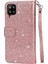 Samsung Galaxy A12 5g Için Fermuarlı Cebi Durumda Pu Deri Glitter Cüzdan (Yurt Dışından) 2