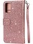 Samsung Galaxy Zipper 5g Kart Tutucu Için Fermuarlı Cebi Durumda Glitter Cüzdan Pu (Yurt Dışından) 5