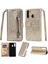 Samsung Galaxy A21 Bilek Kayışı Için Fermuar Cep Durumda Glitter Cüzdan Kılıf (Yurt Dışından) 1