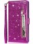 Samsung Galaxy S23 Glitter Cüzdan Kılıf Bilek Kayışı Için Fermuarlı Cebi Durumda (Yurt Dışından) 5