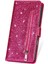 IPhone 16 Için Fermuar Cep Durumda Pro Max Pu Deri Glitter Cüzdan Kılıf (Yurt Dışından) 2