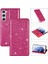 Samsung Galaxy S24 Flip Case Cüzdan Manyetik Kapatma Için Glitter Flip Case (Yurt Dışından) 1