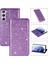 Samsung Galaxy S24 Flip Case Cüzdan Manyetik Kapatma Için Glitter Flip Case (Yurt Dışından) 1