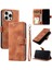 IPhone 15 Için Flip Case Pro Max Pu Deri Kickstand Manyetik Cüzdan Kart (Yurt Dışından) 5
