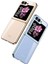 Galaxy Z Flip 6 Kılıf Zore Full Camlı Kıpta Kapak-Şeffaf 3