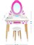 Ahşap Çocuk Makyaj Masası Seti ÇG68-T3006 Pembe 2