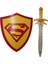 Ahşap Oyuncak Seti 2’li, Superman Kalkanı ve Kılıcı 1
