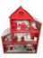 Ahşap Oyun Evi 80CM 36 Eşya Kırmızı Isim Yazılır 4