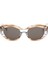 Hm 1640 C4 Oval Havana Kahve Kadın Güneş Gözlüğü 3
