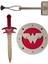 Ahşap Oyuncak Seti, Wonder Woman Kalkanı + Kılıcı ve Ahşap Tor (Thor) Çekici 1