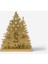 Gold Çam Ağacı Metal Dekor - Şık Masaüstü Dekorasyon - Christmas Sparkle 1