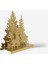 Gold Çam Ağacı Metal Dekor - Şık Masaüstü Dekorasyon - Christmas Sparkle 2