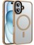 Apple iPhone 16 Plus Kılıf Darbe Emici Mat Arka Yüzey Magsafe Renkli Kenar Şık Kapak 1