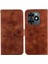 Tecno Spark G0 2024 Manyetik Kabartmalı Zambak Kart Tutucu Için Flip Case (Yurt Dışından) 1