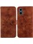 Motorola Moto G24 Kickstand Cüzdan Kabartmalı Zambak Manyetik Için Flip Case (Yurt Dışından) 1