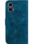 Motorola Moto G24 Kickstand Cüzdan Kabartmalı Zambak Manyetik Için Flip Case (Yurt Dışından) 5