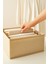 3'lü Bölmeli Petek Bej Çekmece İçi Dolap Çamaşır Düzenleyici Katlanır Saklama Kutusu Organizer Set 3