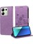 Xiaomi Redmi Not 13 Için Flip Case 4g Cardyuvaları Flip Deri Çiçek (Yurt Dışından) 5