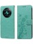 Realme 12 Artı Kart Yuvaları Deri Çiçek Flip Için Flip Case (Yurt Dışından) 1