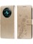 Realme 12 Artı Kart Yuvaları Deri Çiçek Flip Için Flip Case (Yurt Dışından) 1