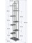 Kahverengi Saksılık Dekoratıf 9 Bölmeli Çicek Saksı Sıtandı Çok Katlı Dekoratif Çiçeklik 155 cm Mod 3