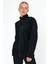 Siyah Renk Fermuarlı 3 Cepli Softshell Polar 5625 - Siyah 5