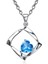 Mavi Topaz ve Pırlanta Kalp Kolye 59319 1