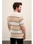 Yatay Çizgili Slim Fit Bisiklet Yaka Erkek Triko T-Shirt 3