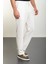 Düz Ekru Slim Fit Erkek Eşofman Altı 1